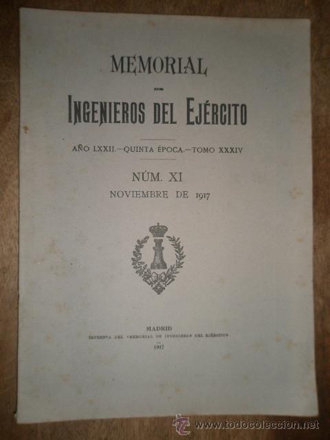 Militaria: Memorial, Ingenieros del Ej&eacute;rcito, noviembre de 1917