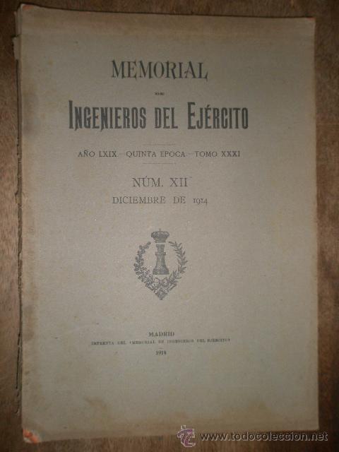 Militaria: Memorial, Ingenieros del Ej&eacute;rcito, diciembre de 1914, con desplegables