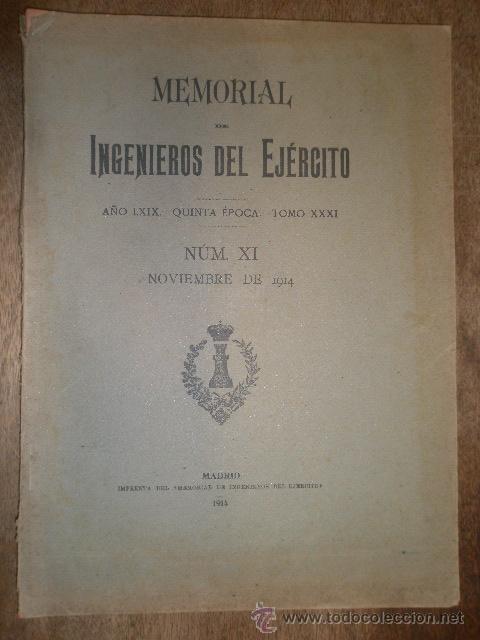 Militaria: Memorial, Ingenieros del Ej&eacute;rcito, noviembre de 1914