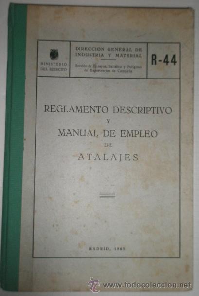 Militaria: Manual de empleo de atalajes, con 14 l&aacute;minas, 55 p&aacute;ginas