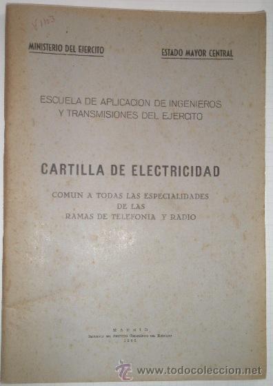 Military Antiques: Cartilla de electricidad, 1965, 64 p&aacute;g. contiene ilustraciones
