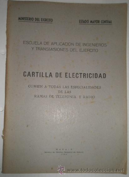 Military Antiques: Cartilla de electricidad, 64 p&aacute;g. contiene ilustraciones