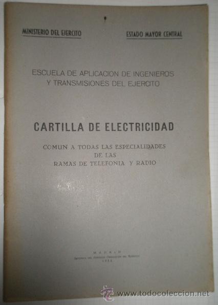Military Antiques: Cartilla de electricidad para telefonia y radio