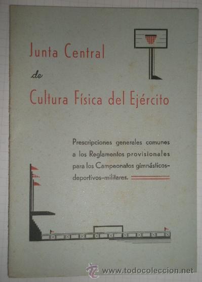 Militaria: Cartilla de cultura f&iacute;sica del ej&eacute;rcito