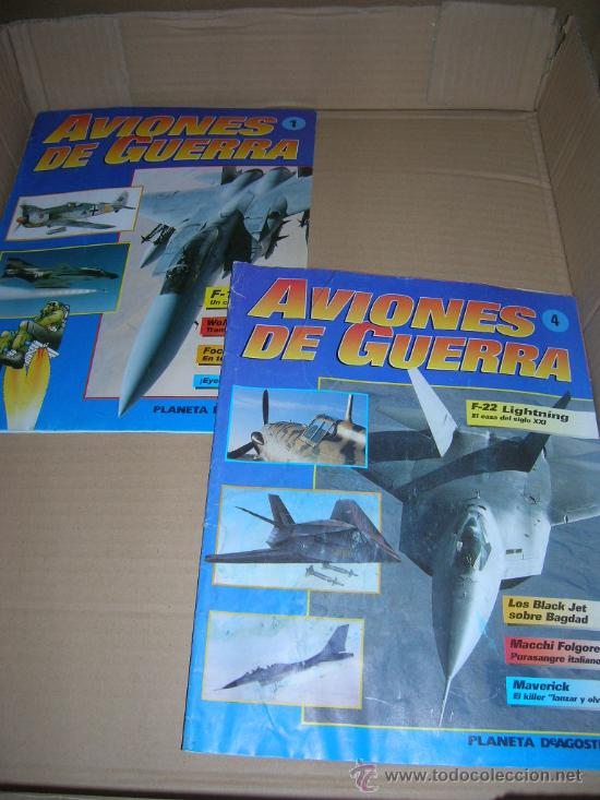 Militaria: Fasciculos n&ordm; 1 y n&ordm; 4 de la coleccion Aviones de Guerra. &copy; 1995 Editorial Planeta-DeAgostini..