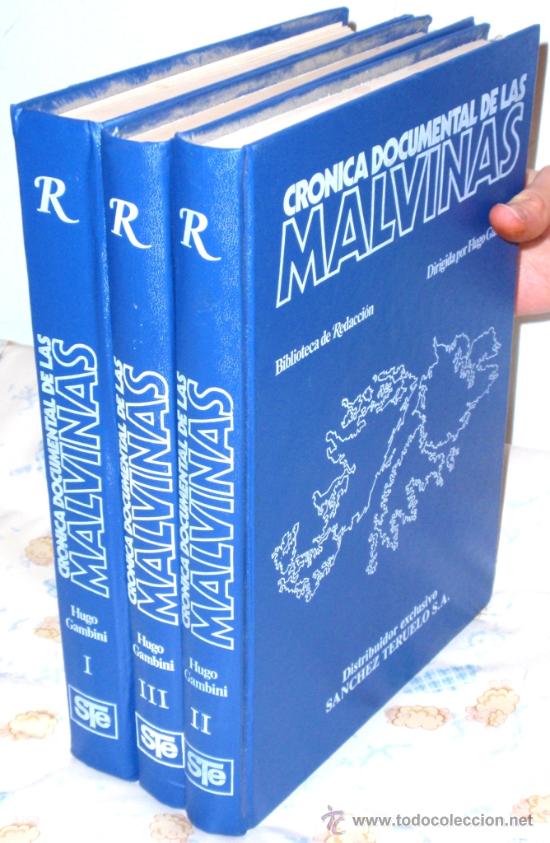 Militaria: CRONICA DOCUMENTAL DE LAS MALVINAS 3 TOMOS PROFUSAMENTE ILUSTRADOS DIBUJOS MAPAS FOTOGRAFIAS