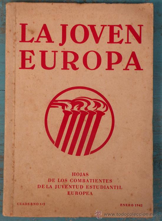 Militaria: ANTIGUO LIBRO - LA JOVEN EUROPA - CUADERNO 1/2 - ENERO 1942 - HOJAS DE LOS COMBATIENTES DE LA JUVENT