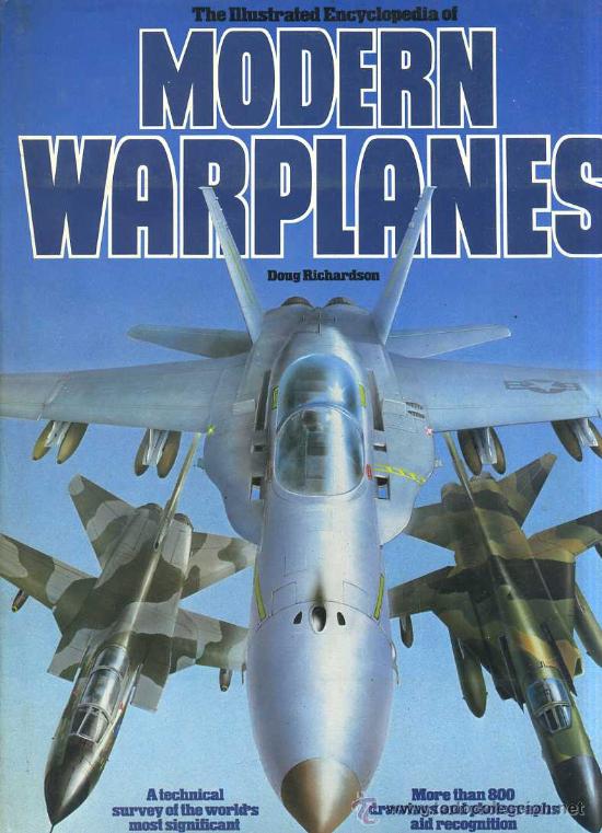 Militaria: MODERN WARPLANES - AVIONES DE COMBATE (1982) - GRAN FORMATO