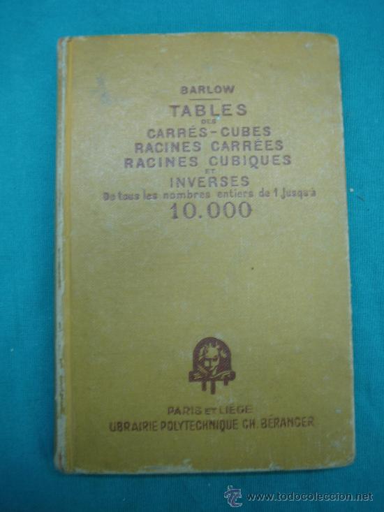 Militaria: Tables- Carr&eacute;s Cuby et Inverses por Barlow 1949 Paris