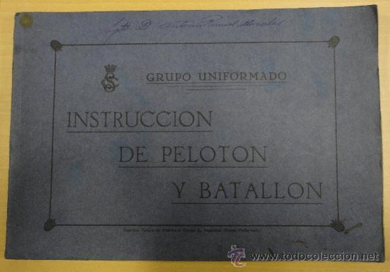 Military Antiques: GRUPO UNIFORMADO INSTRUCCION DE PELOTON Y BATALLON, CUERPOS DE SEGURIDAD, REP&Uacute;BLICA