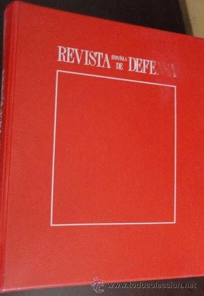 Militaria: Carpeta con revistas Espa&ntilde;ola de defensa, &iacute;ndice 1991-1993-1994-1995 N&ordm; 179-181-182-183-184-187