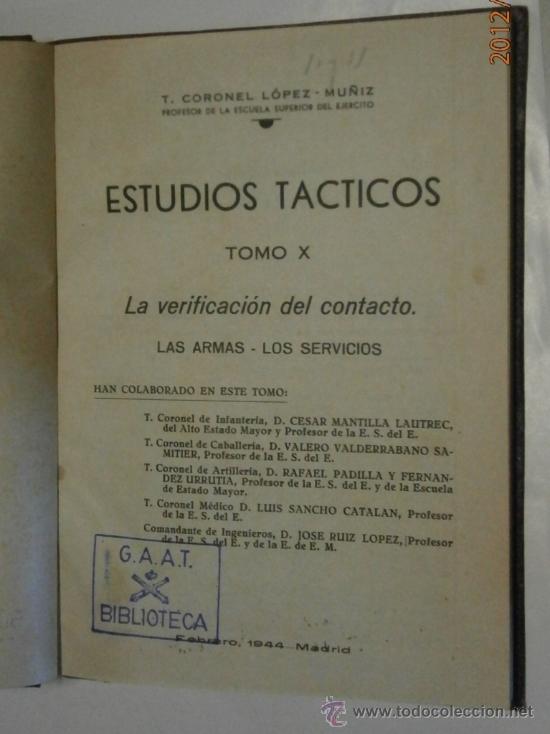 Militaria: La verificaci&oacute;n del contacto, 1944