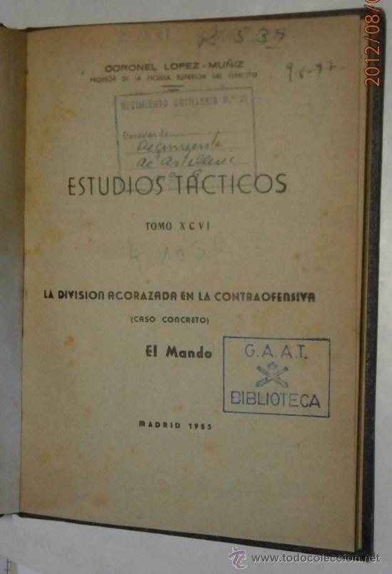 Militaria: La divisi&oacute;n acorazada en la contraofensiva, el mando, 1953