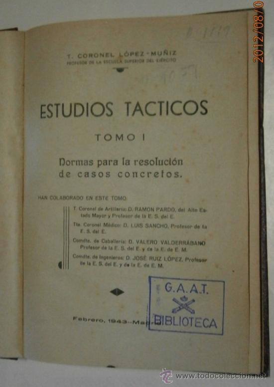 Militaria: Normas para la resolucion de casos concretos, 1943