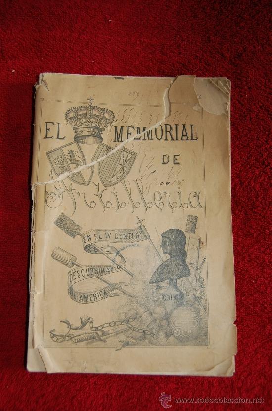 Militaria: EL MEMORIAL DE LA ARTILLER&Iacute;A EN EL CUARTO CENTENARIO DEL DESCUBRIMIENTO DEL NUEVO MUNDO
