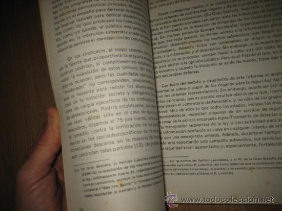 Militaria: SUBVERSION Y TERRORISMO.-ESTUDIOS TECNICOS SOBRE LA SUBVERSION 1977 - Foto 3