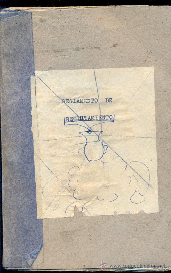 Militaria: Reglamento de Reclutamiento 1944