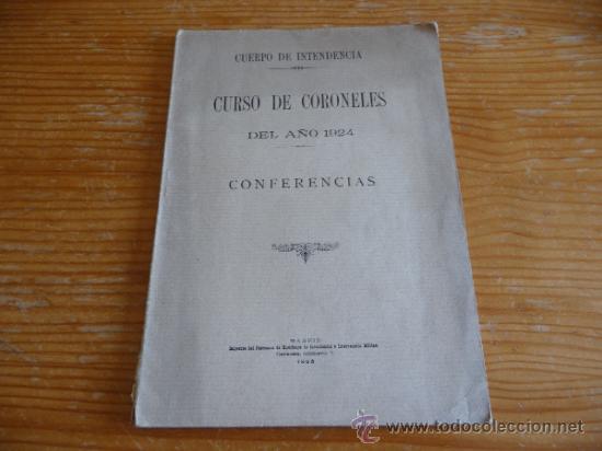 Militaria: Libro curso de coroneles de 1924 - Foto 1