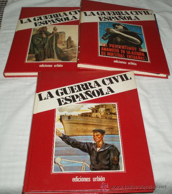 Militaria: tres tomos de la guerra civil espa&ntilde;ola (2-3-7) ediciones urbion a&ntilde;o 1983