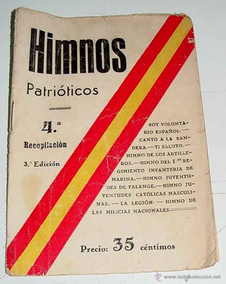 Militaria: HIMNOS PATRIOTICOS. 4&ordf; RECOPILACION. soy voluntario espa&ntilde;ol, canto a la bandera,ti saluto - MIDE 16