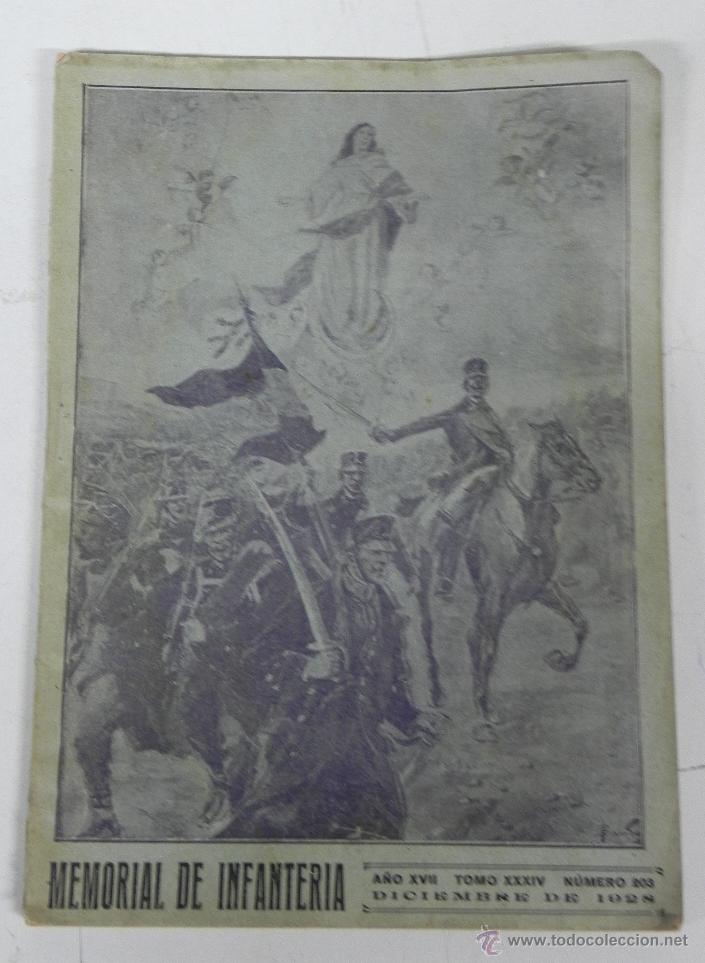 Militaria: Antiguo memorial de infanteria, a&ntilde;o XVII, tomo XXXIV, Diciembre 1928, n. 203, , 76 pagina