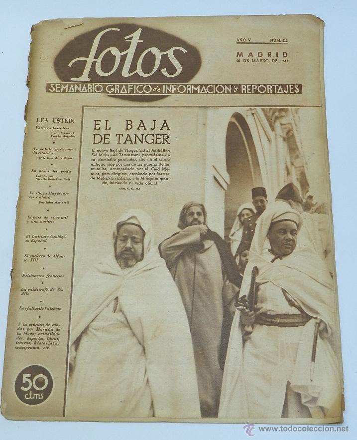 Military Antiques: FOTOS - SEMANARIO GRAFICO N&ordm; 212 A&Ntilde;O 1941 - EL BAJA DE TANGER, PRISIONEROS FRANCESES, TROPAS ALEMANE