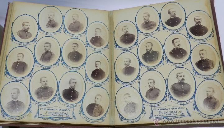 Militaria: ACADEMIA DE INFANTERIA TERCER A&Ntilde;O 1893 1894. ALBUM CON 138 FOTOGRAFIAS - RETRATOS DE LOS MILITARES.