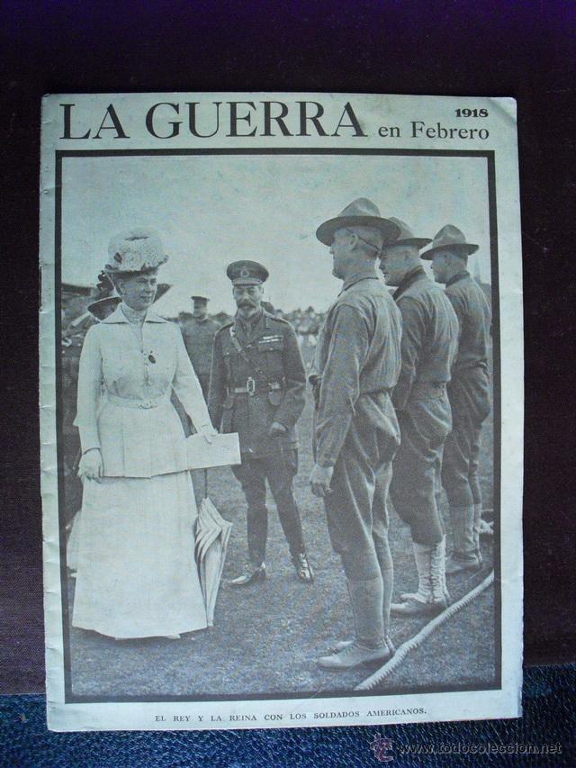 Militaria: LA GUERRA EN FEBRERO DE 1918 EDITADO EN LONDRES EN CASTELLANO CON MAPAS