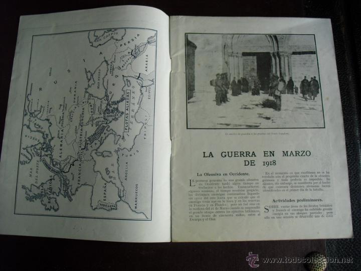 Militaria: LA GUERRA EN MARZO DE 1918  EDITADO EN LONDRES EN CASTELLANO    CON MAPAS