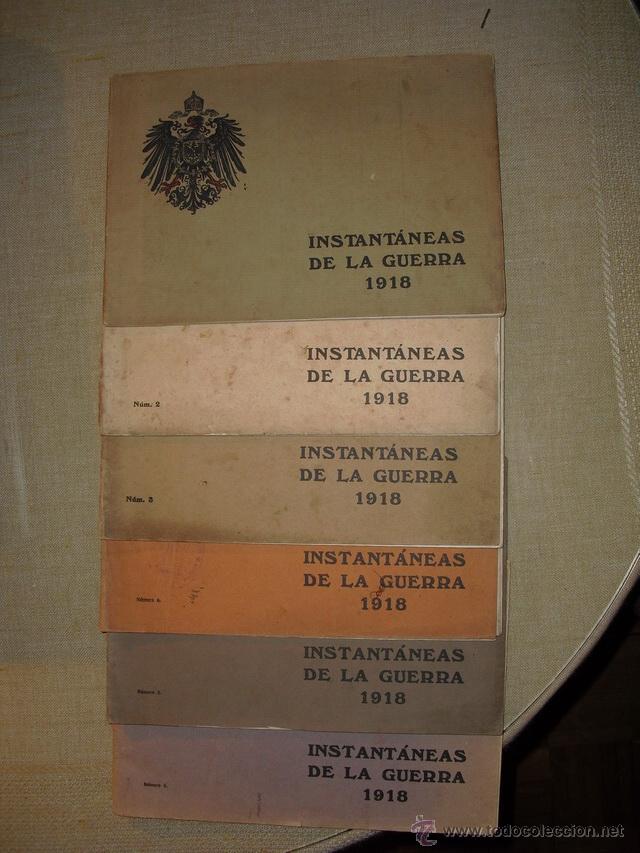 Militaria: 1918    INSTANTANEAS DE LA GUERRA 192 FOTOS FORMATO FOLIO  OBRA &Uacute;NICA Y COMPLETA 6 T
