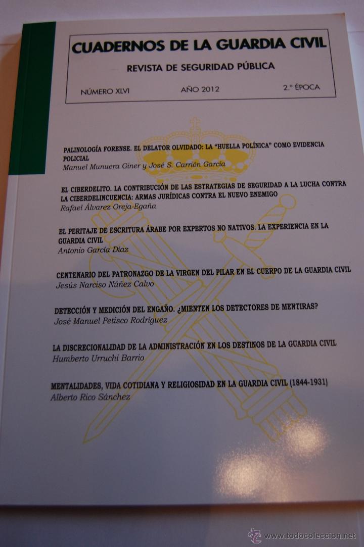 Militaria: CUADERNOS DE LA GUARDIA CIVIL. REVISTA DE SEGURIDAD P&Uacute;BLICA N&ordm; XLVI (46), A&Ntilde;O 2010