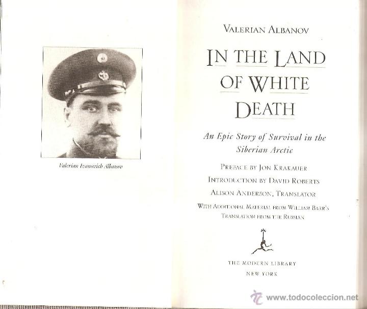 in the land of white death by valerian albanov