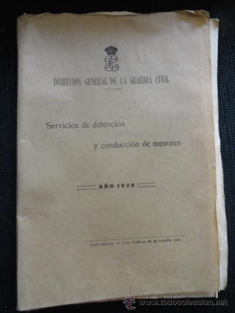 Militaria: DIRECCION GENERAL DE LA GUARDIA CIVIL. SERVICIOS DE DETENCION Y CONDUCCION DE MENORES. Taller escuel