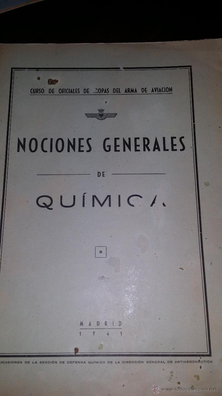 Militaria: NOCIONES GENERALES DE QUIMICAS EJERCITO DEL AIRE