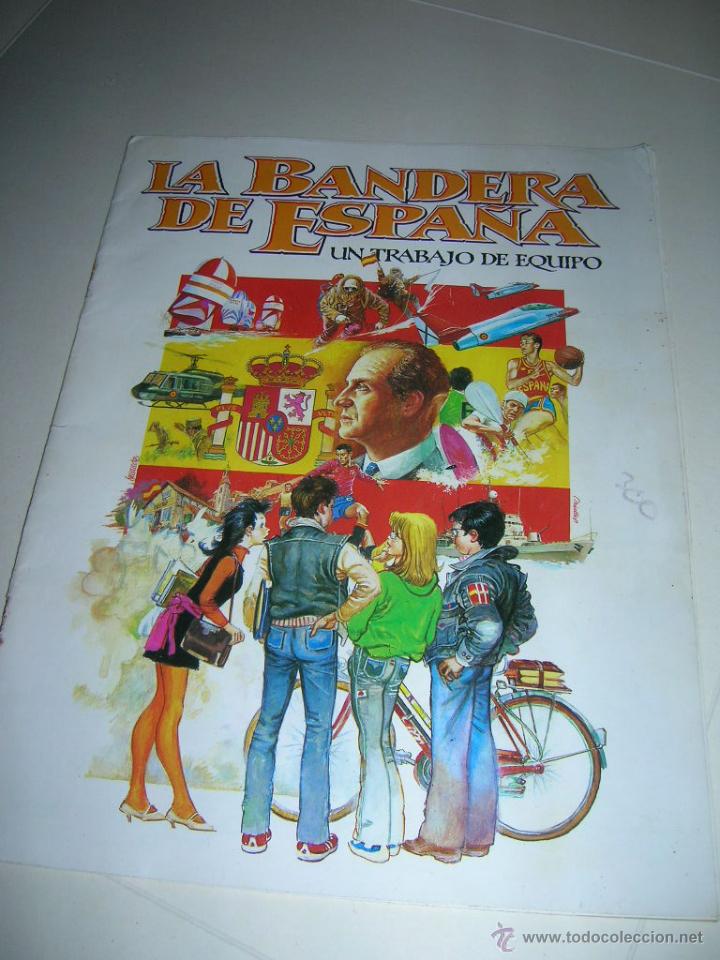 Militaria: Comic La Bandera de Espa&ntilde;a. Un trabajo de equipo. Ministerio de Defensa - Ministerio de E y C. 1985.