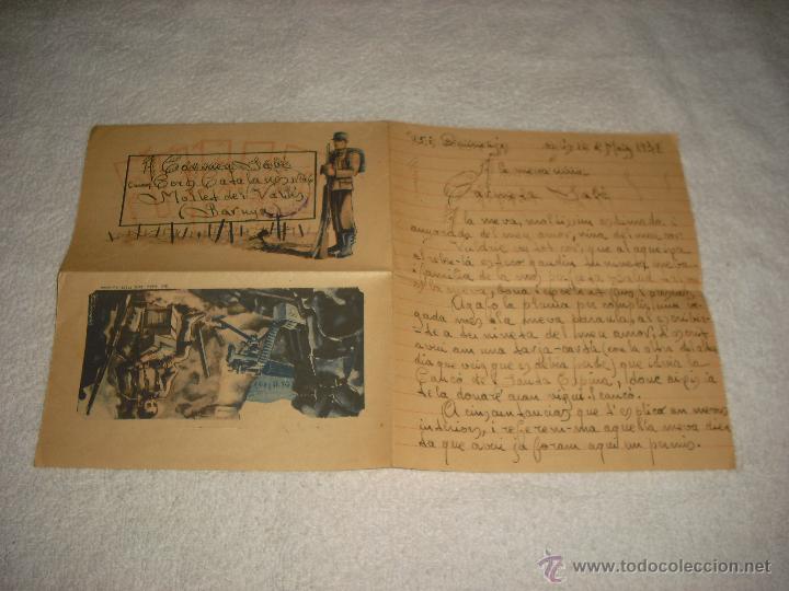 Carta de la guerra civil española . 16 de mayo  Vendido en Subasta