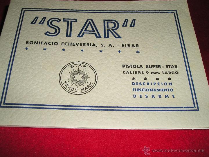 Militaria: MANUAL STAR SUPER 9 LARGO, ORIGINAL NUEVO