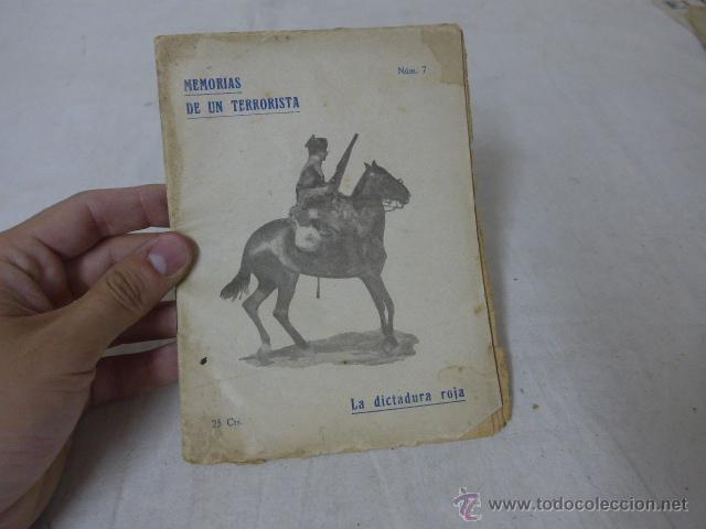 Militaria: Librito memorias de un terrorista, num 7, CNT, la dictadura roja.
