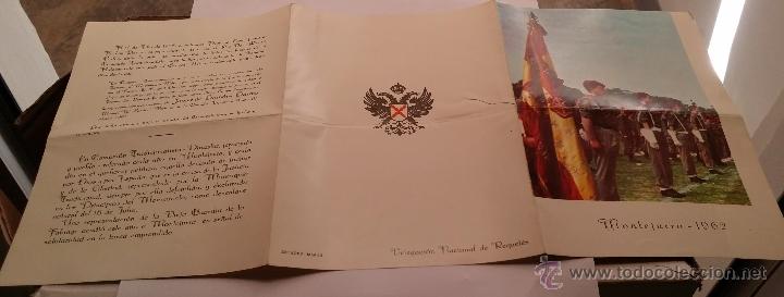 Militaria: REQUETES EN Montejurra,Programa TRIPTICO DE 1962 - Foto 3