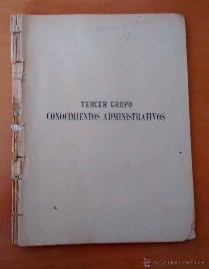 Militaria: Conocimientos administrativos, servicio especial del cuerpo, ordenanzas de aduana, etc, carabineros