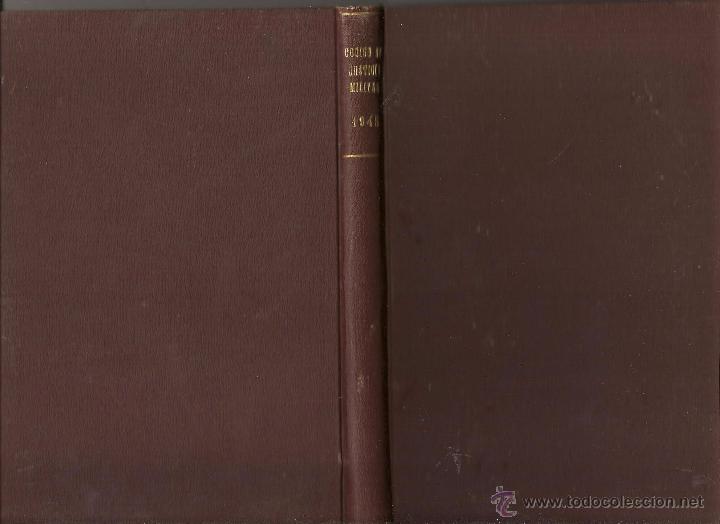 Militaria: CODIGO DE JUSTICIA MILITAR. APENDICE N&ordm; 8. APROBADO LEY 17 JULIO 1945. (B/A38)