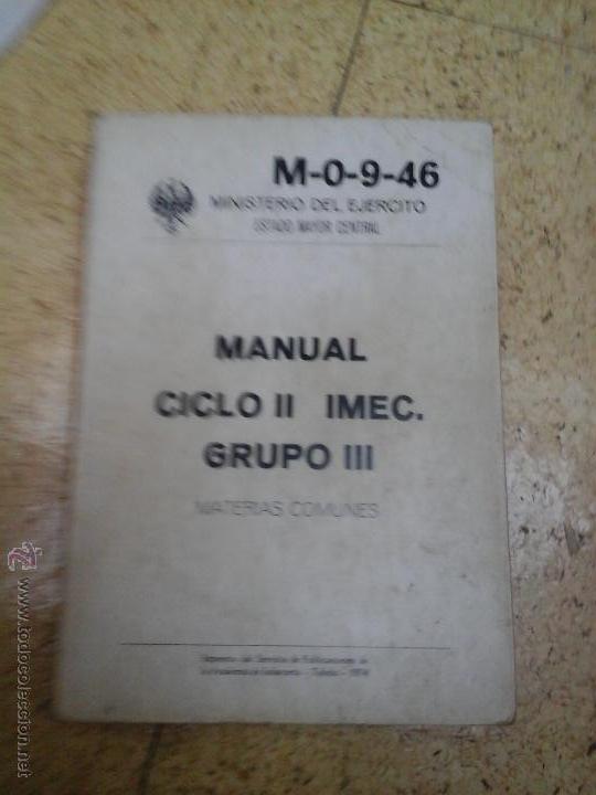 Militaria: Ministerio del ejetcito estado mayor central 1974