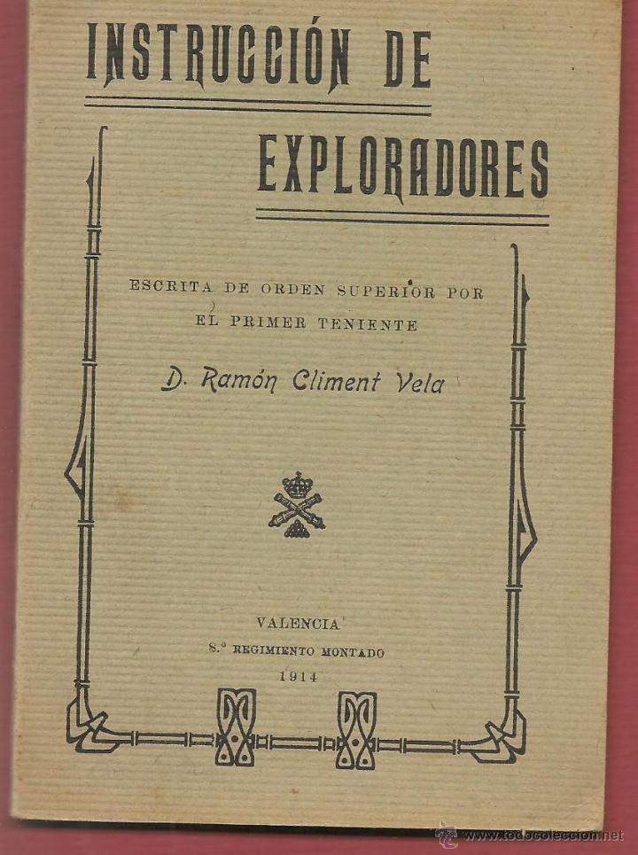Military Antiques: CLIMENT VELA ,INSTRUCCI&Oacute;N DE EXPLORADORES 8&ordm; regimiento Montado 1914 ... .