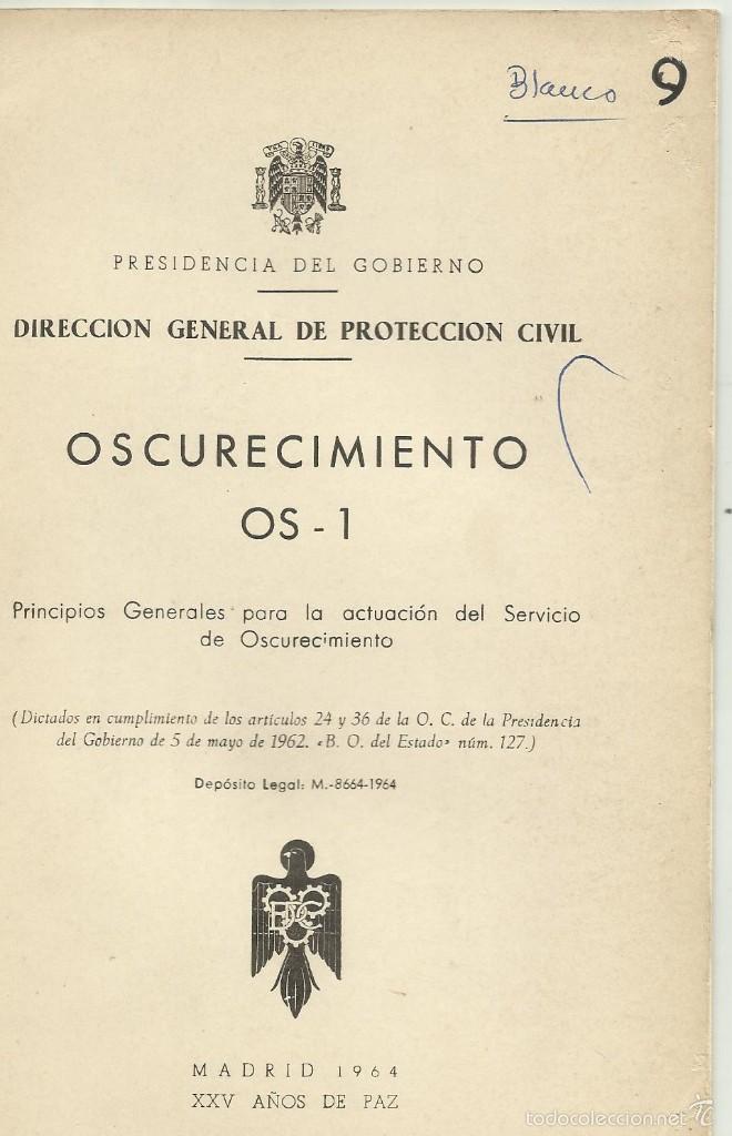 Militaria: LIBRO DE OSCURECIMIENTO OS-1