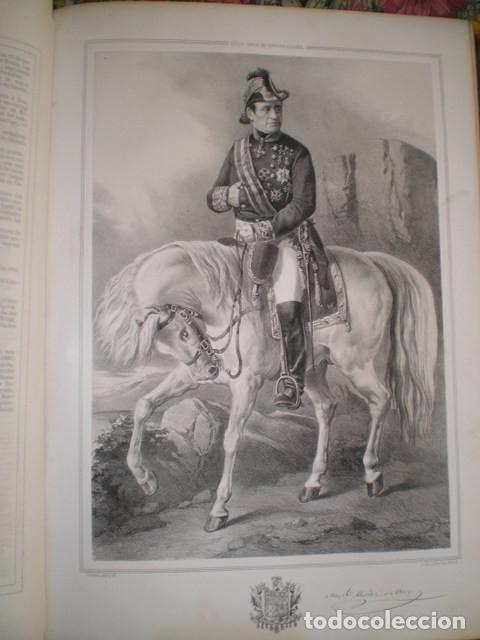Military Antiques: Pedro CHAMORRO Y BAQUERIZO: MARISCALES DE CAMPO. Frontis + 73 retratos en l&aacute;minas litogr&aacute;ficas. 1854
