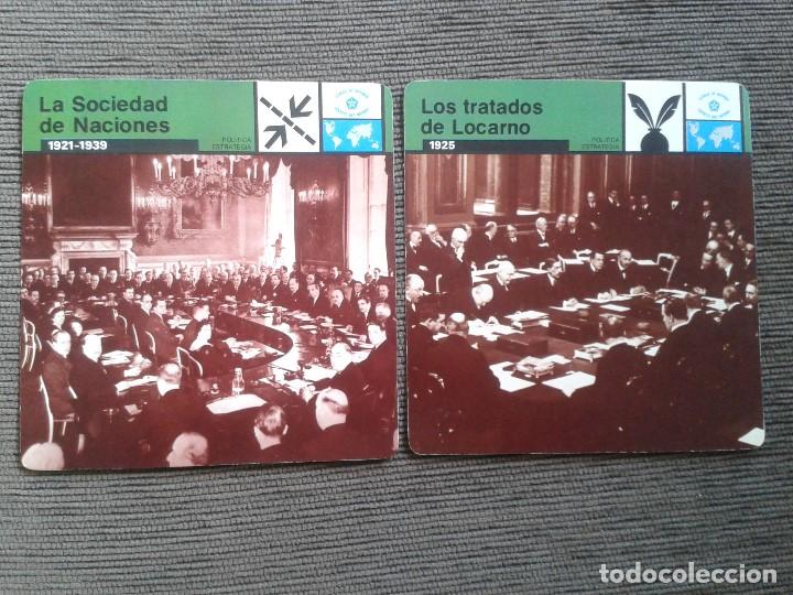 Militaria: 2 Fichas - Ed. Rencontre, 1978 - Sociedad De Naciones, Liga de las Naciones -- A&ntilde;os 20 y 30 --