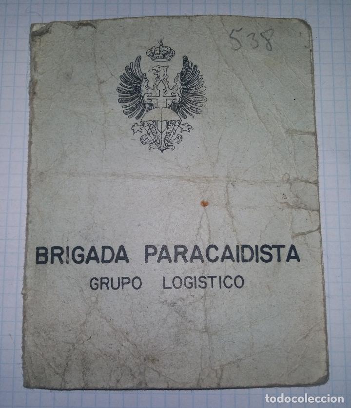 Militaria: Carn&eacute; de comedor de la brigada paracaidista