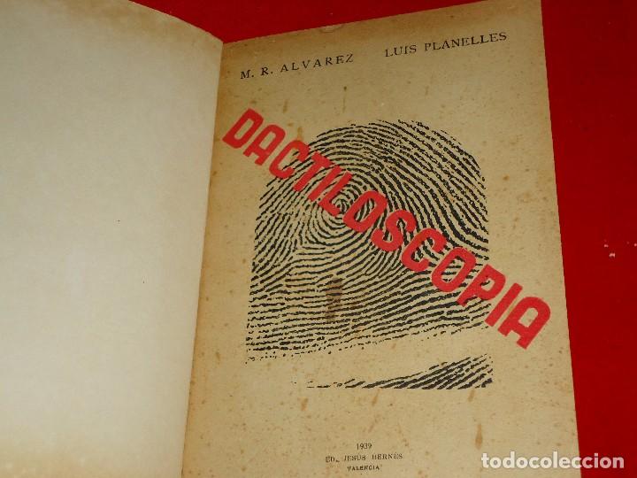 Militaria: CURIOSO LIBRO DE DACTILOSCOPIA 1936