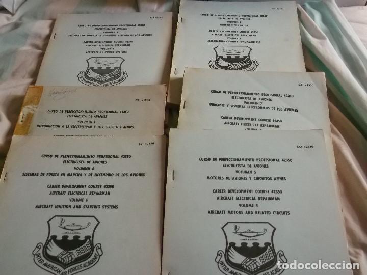 Militaria: curso de electricista de aviones-mas de 1000 pags-original a&ntilde;o1964-fuerzas aereas usa