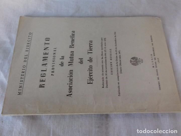 Militaria: REGLAMENTO PROVISIONAL DE LA ASOCIACI&Oacute;N MUTUO BEN&Eacute;FICA DEL EJERCITO DE TIERRA 1962